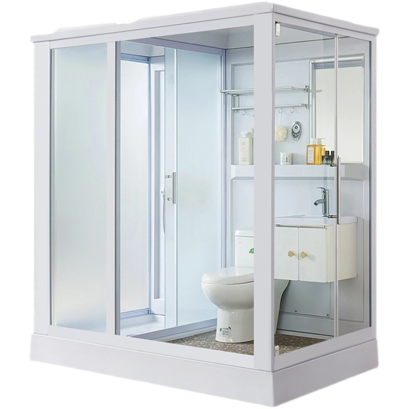 en Stock Prefabricado Modular Sala de Ducha Cabina de Ducha Cerrada para Baño