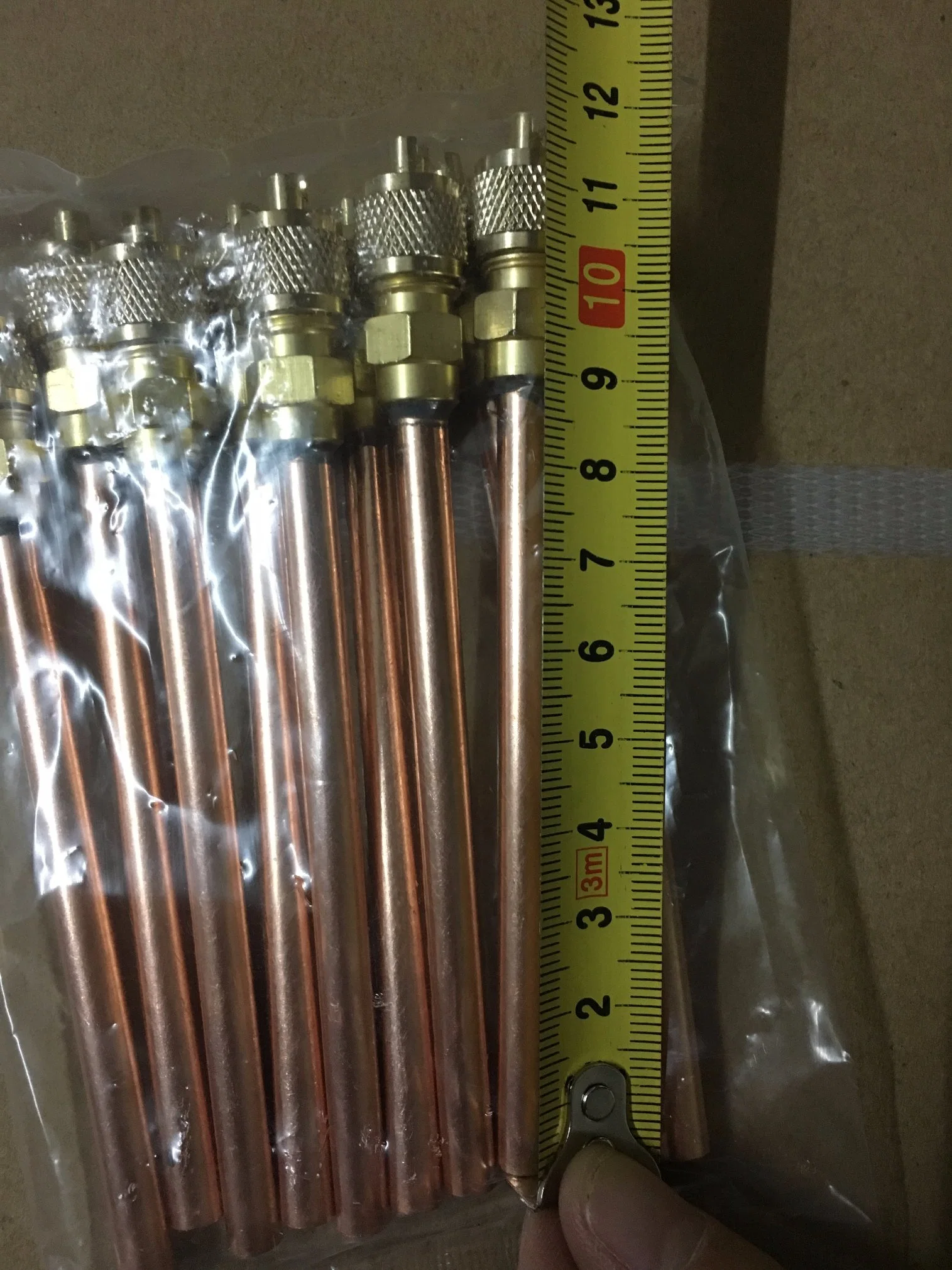 High quality/High cost performance 11.7cm Length Copper 1/4 Access Valve/Pin Valve/Charing Valve