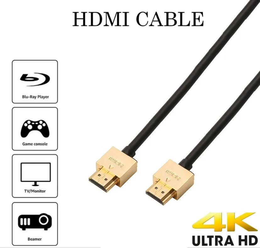 Slim High Speed HDMI Cable 2m