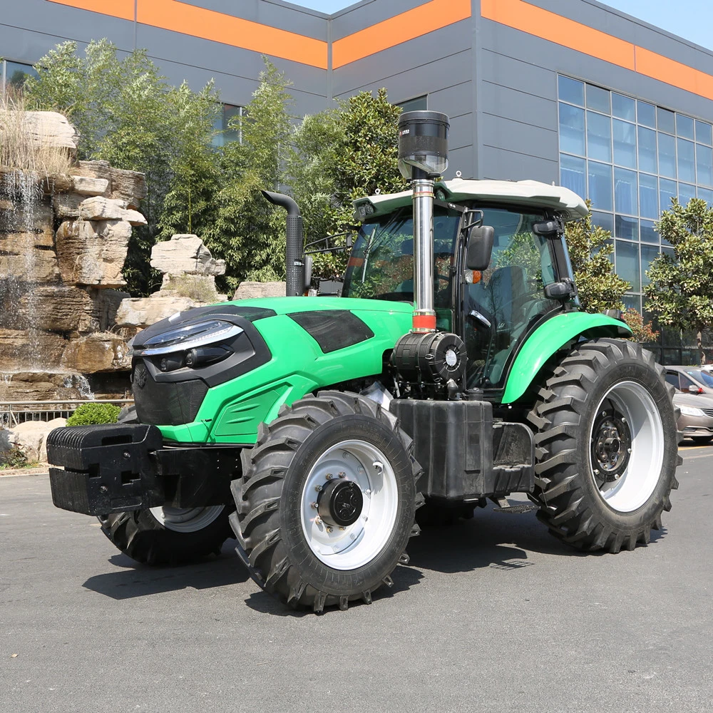 Letol Marque Tracteur de grande qualité à forte puissance de cheval Vert Couleur 6 Cylindres Luk Embrayage à double effet 4WD Tracteurs à roues Diesel Euro3 Tracteur