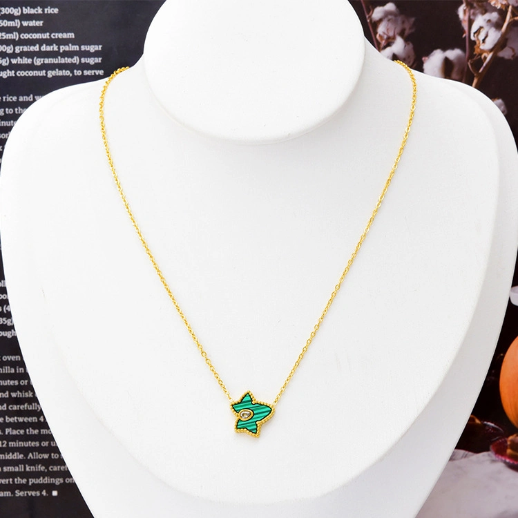 Factory Customized Fashion Jewelry 2023 New Accessories Sweet Wind IVY Green Leaf Pendant Studded Collarbone Chain Temperament Girl Necklace
