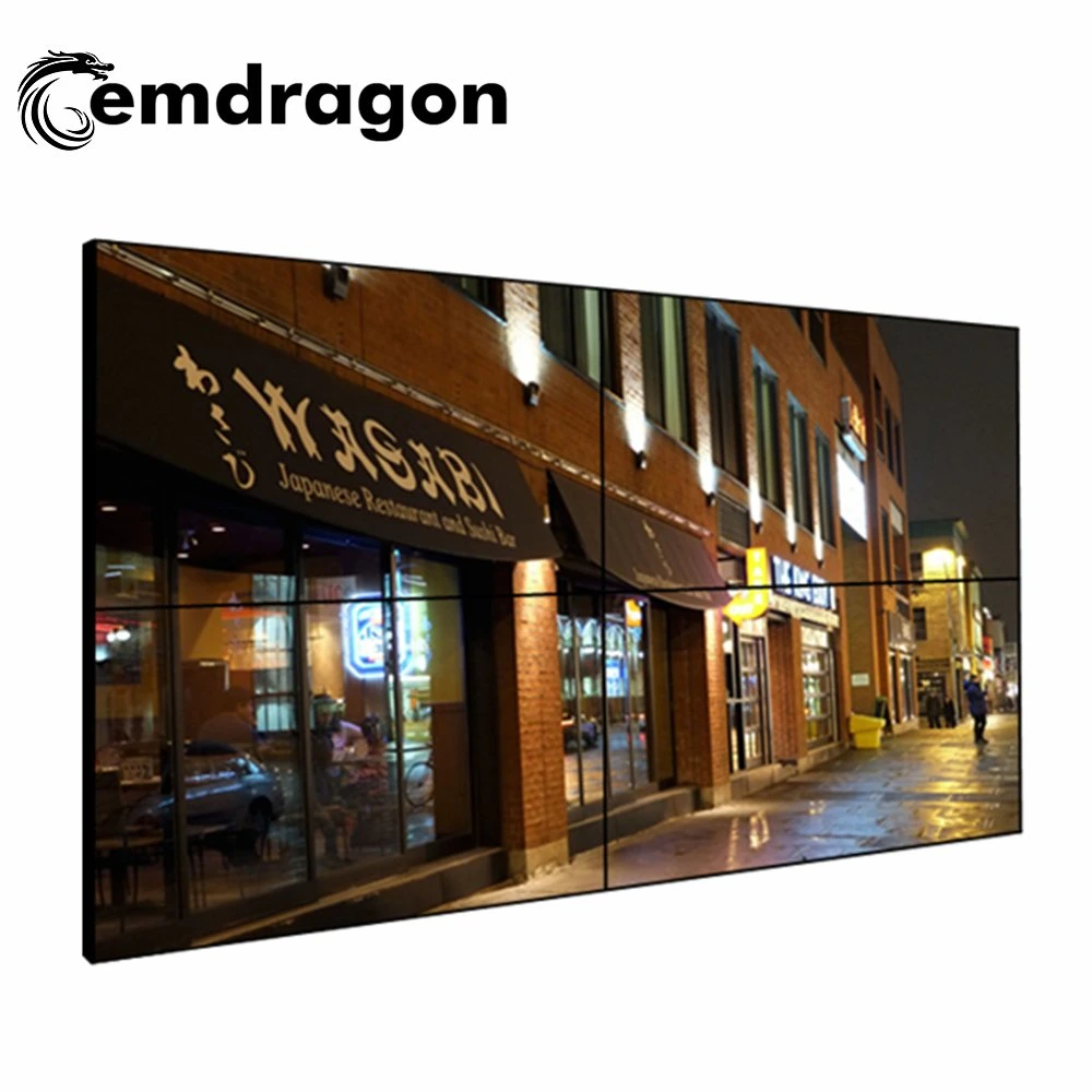 46" Ultra Narrow Bezel HD LCD Video Wall 46" 4K Flexible Seamless LCD Video Wall Monitor for Indoor Advertising