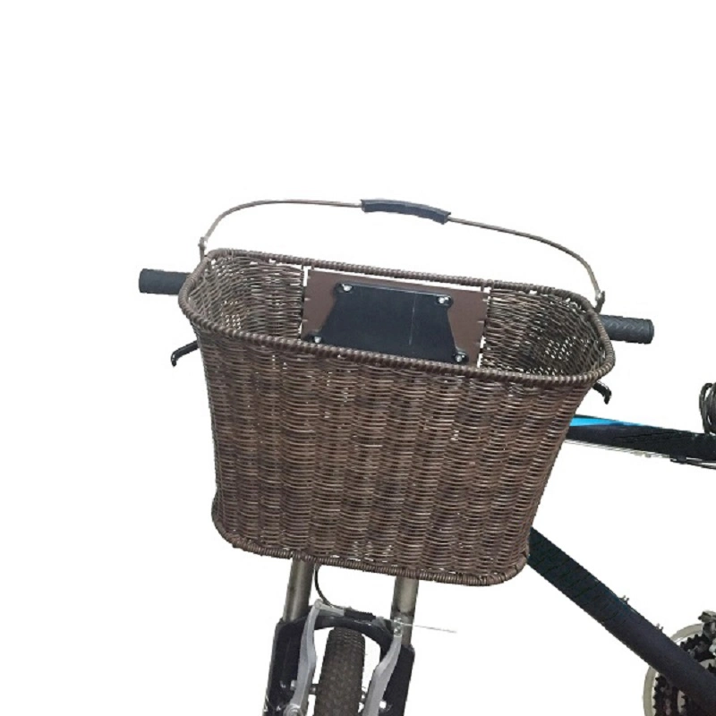 Junco de plástico con asa y Qr bicicleta Bicicleta Cesta La cesta (HBK-105)