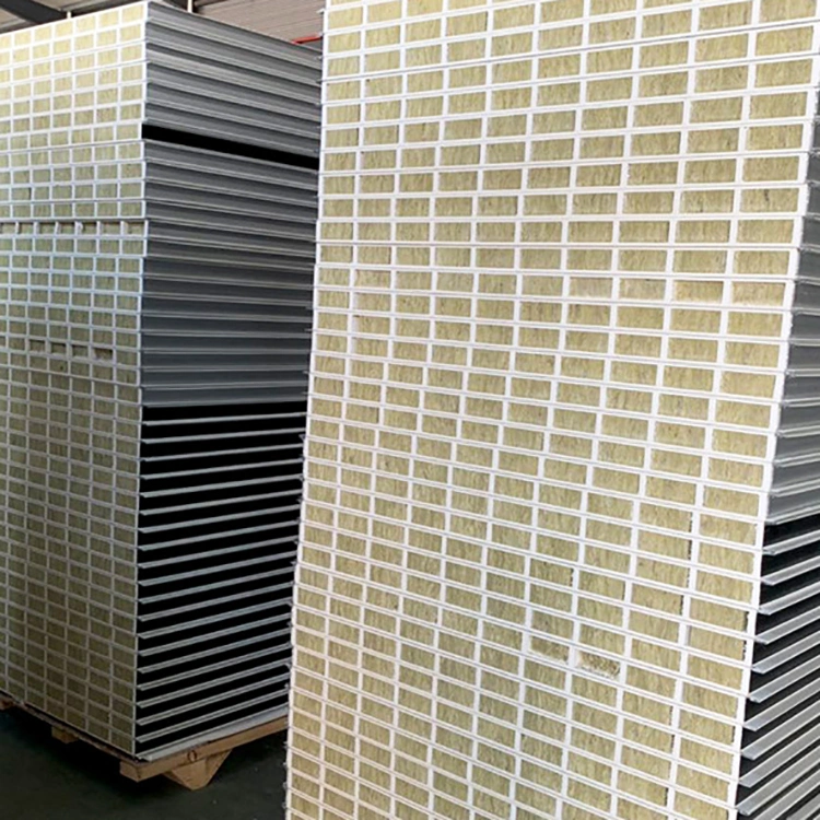 Rock Wool Glass Magnesium Color Steel Sandwich Panel