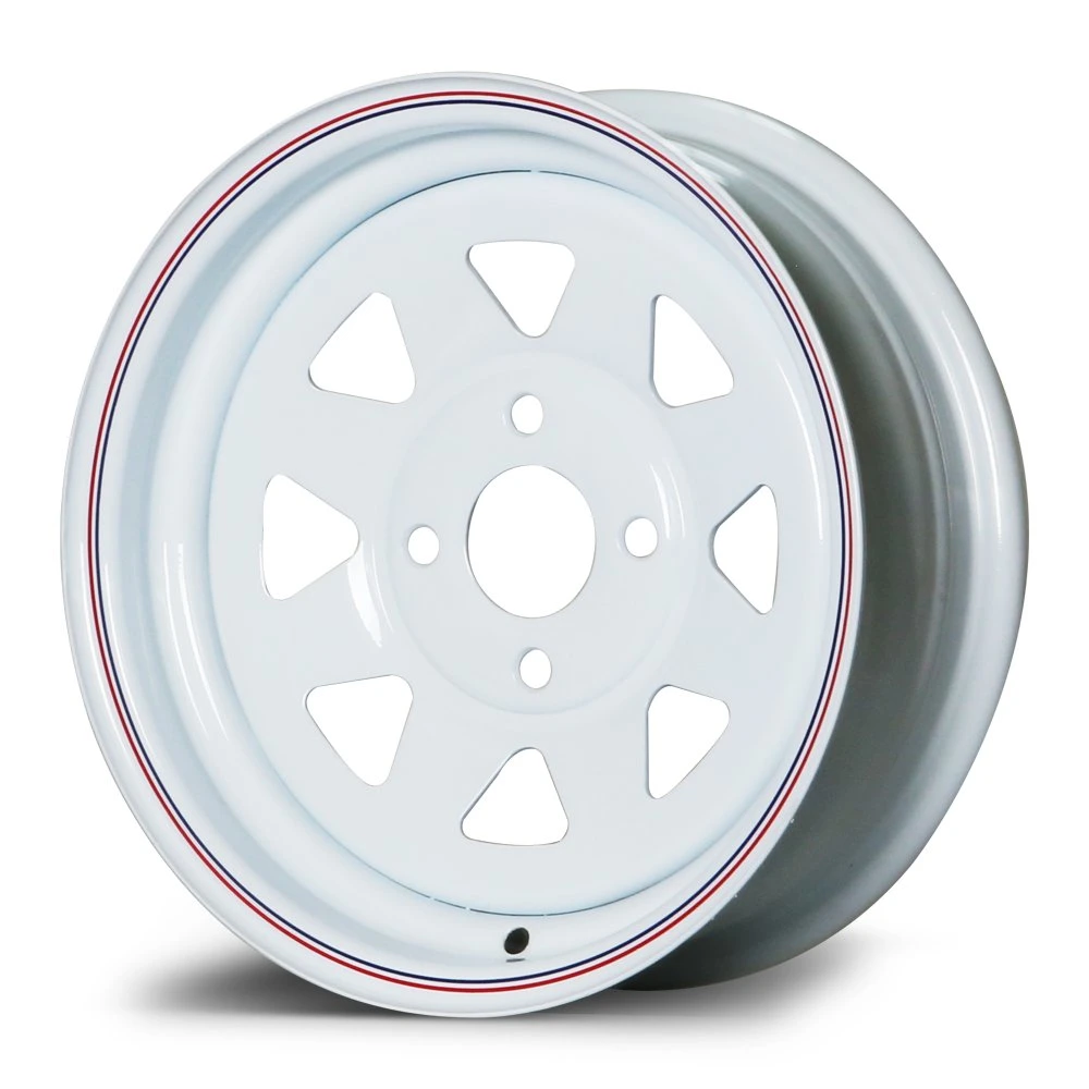 8 Spoke 4studs 13X4.5 White Trailer Steel Wheel Rim for Utility Trailer