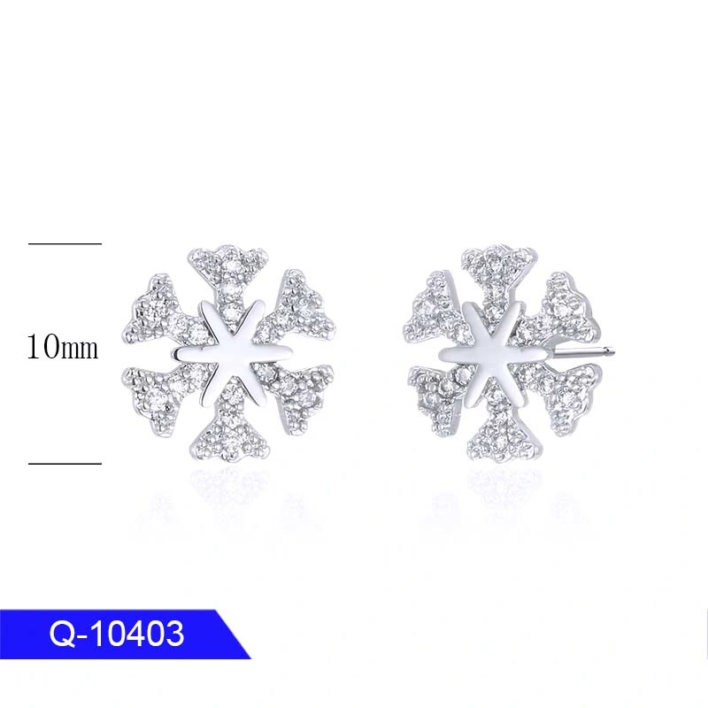 New Design 925 Sterling Silver Fashion Jewelry Zircon Stud Earrings for Children