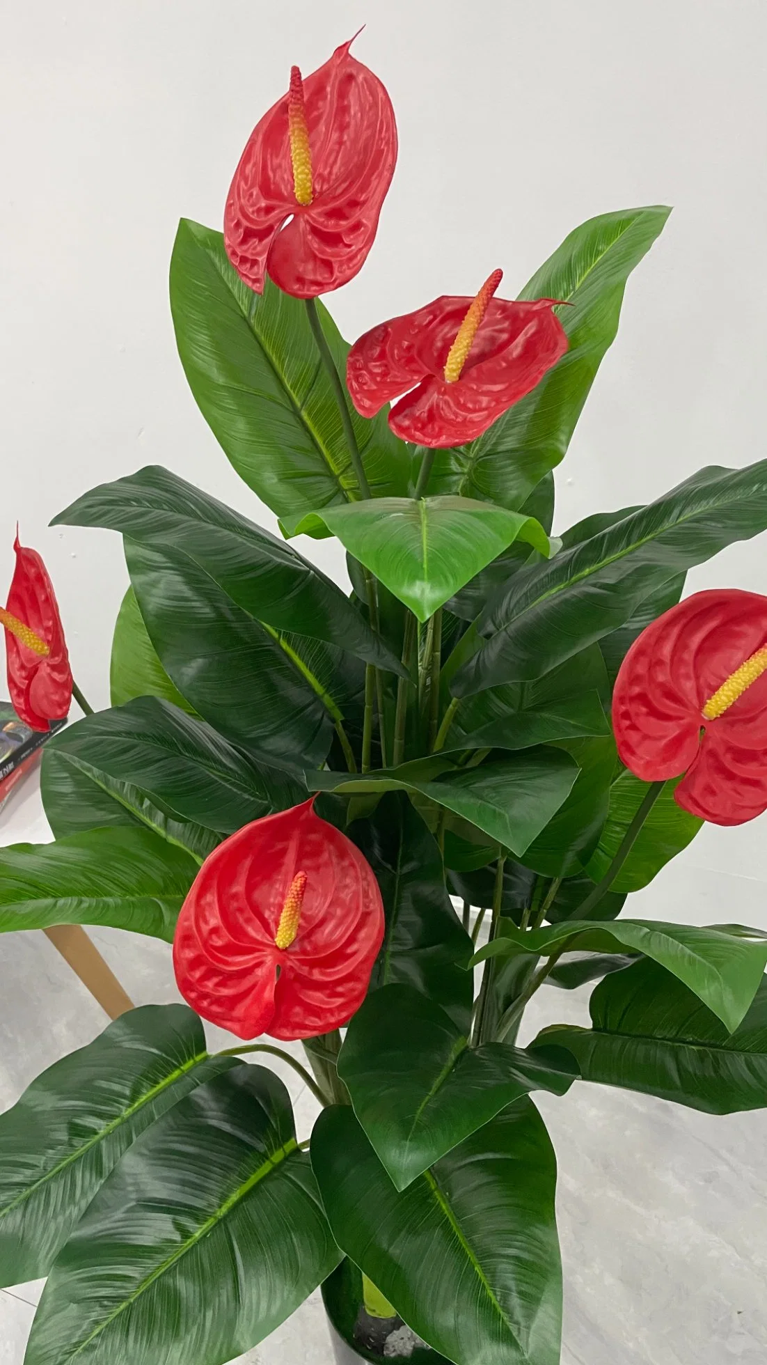 Classical Quintuple Anthurium Hot Sale Can Be Customized, Artificial and Decorative Plant Flower Tree