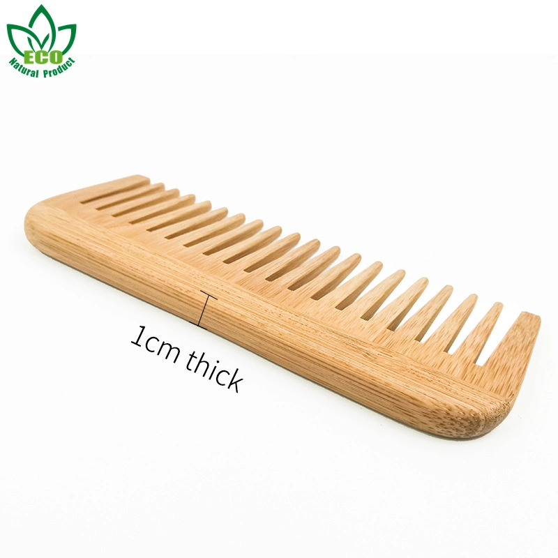 100 Natural Eco Bamboo Hair Comb Wholesale/Supplier Personal Label Wide