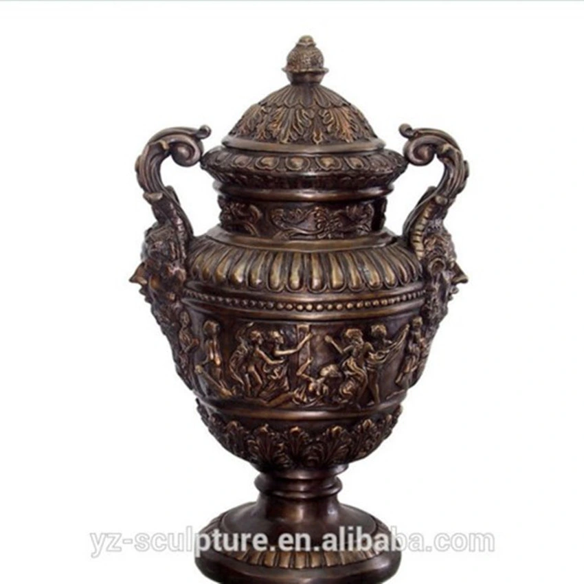 Home Garden Decoration Antique India Metal Brass Vase