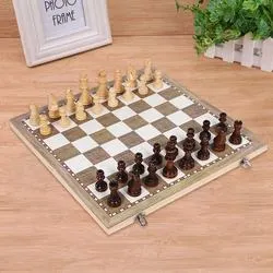 Manufacturers Environmental Protection Portable Wooden Chess Game Board Pieces