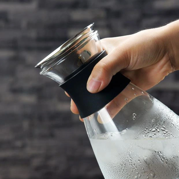 Resistente al calor de la botella de vidrio de borosilicato tetera hervidor de agua helada taza de agua caliente botella de vidrio de vidrio