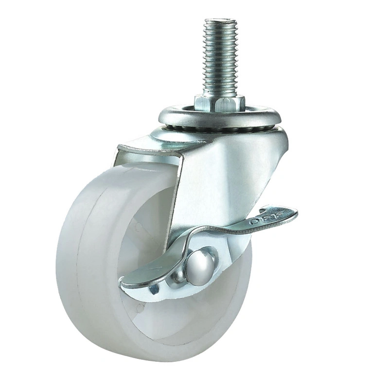 Swivel Caster with Elastic Rubber Wheel