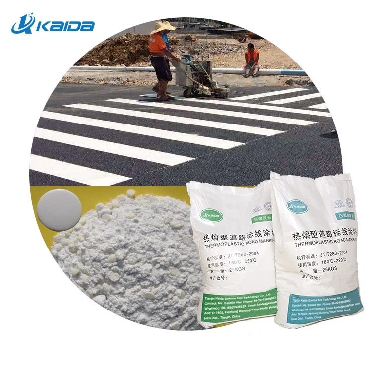 Glass Bead Wear-Resistant and Heat-Resistant White Night Reflective Hot Melt Traffic Markings and Road Markings Luminescent Paint