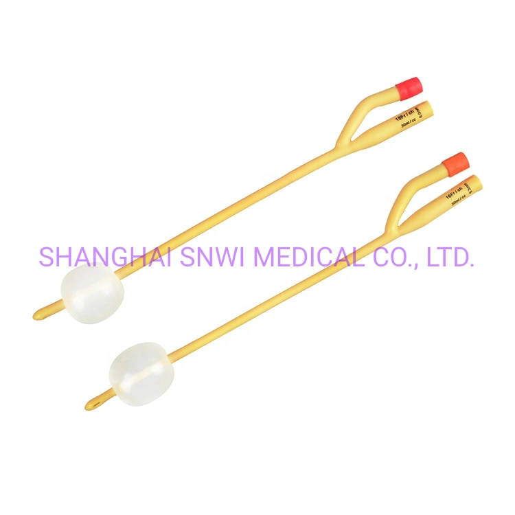 High quality/High cost performance  Medical Supplies Disposable Sterile Urine PVC Nelaton 100% Silicone Foley Catheter with Balloon