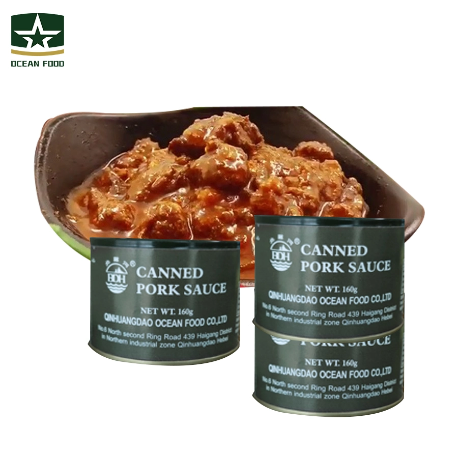 No Artificial Colors Multiple Trace Elements Health Food 160g Canned Pork Sauce