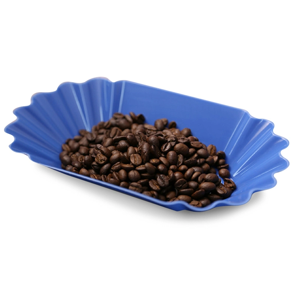 1pc Kunststoff Kaffeebohne Backblech für Home Küchengeräte Snack Obst Serviertablett Cafe Display Tablett Serviertablett Display Teller