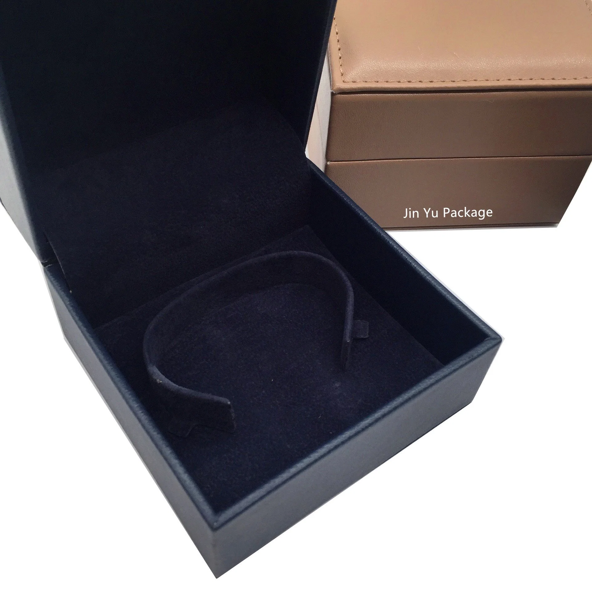 Custom Elegant Classic Fake Leather Jewellery Gift Packaging Boxes