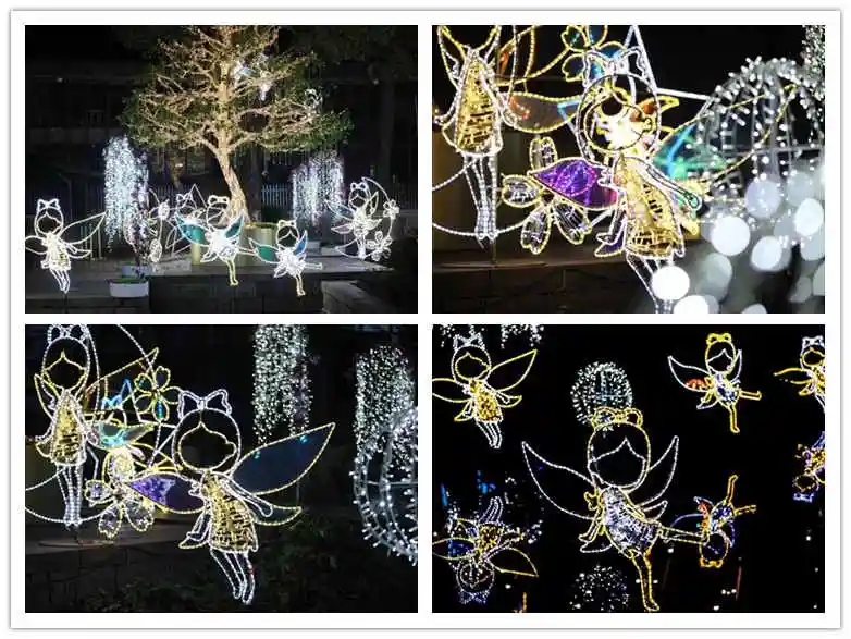 Creative Design Christmas Festival Home Park Decorations Lighting Bird Cage LED Motif Light