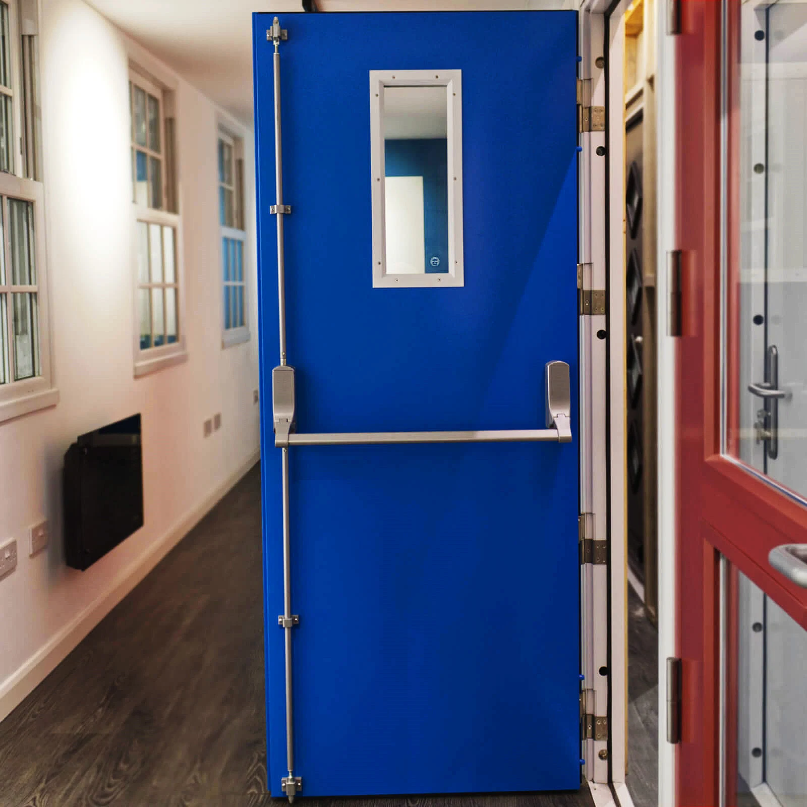 New Emergency Escape Glass Fire Doors Glazed Fire Exit Doors (Security) Sample Customization