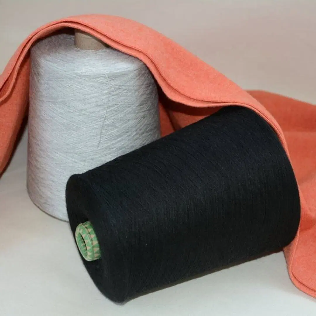 28nm/2 90% Bci Cotton 10% Cashmere Wool Blended Yarn