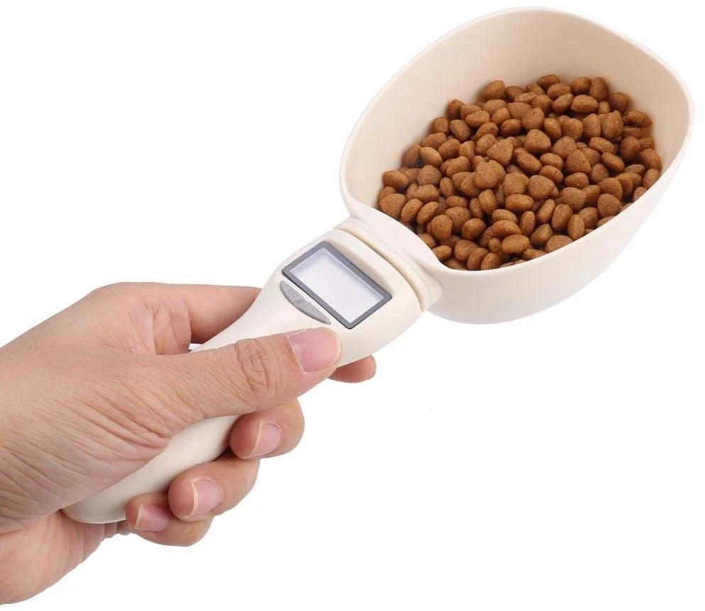 Pet E-Weighing and Measuring Scoop, Digital LCD Screen Food Measure Scoop