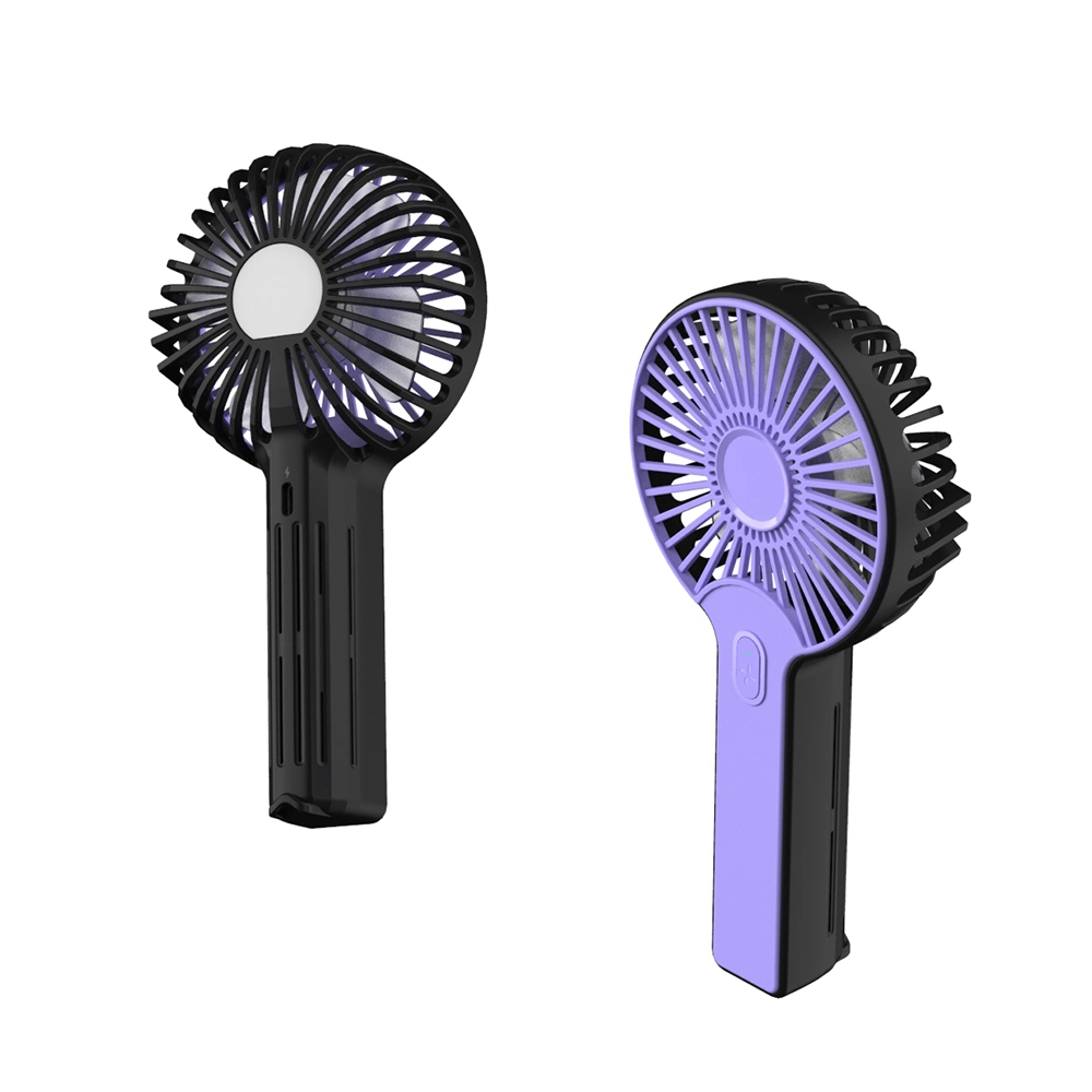 2023 Contrast-Color Customized Rechargeable Handheld Fan Portable Electric Standing Fans Outdoor Essential Fans Handheld Mini Fans