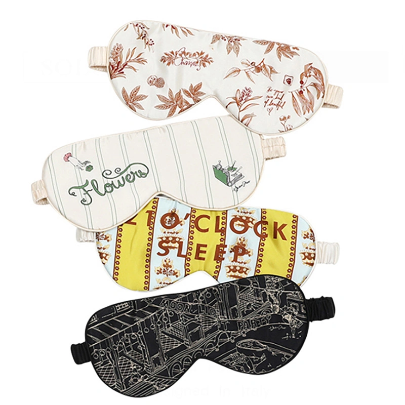 Standard Size Bespoke Printed Silk Sleep Eye Mask