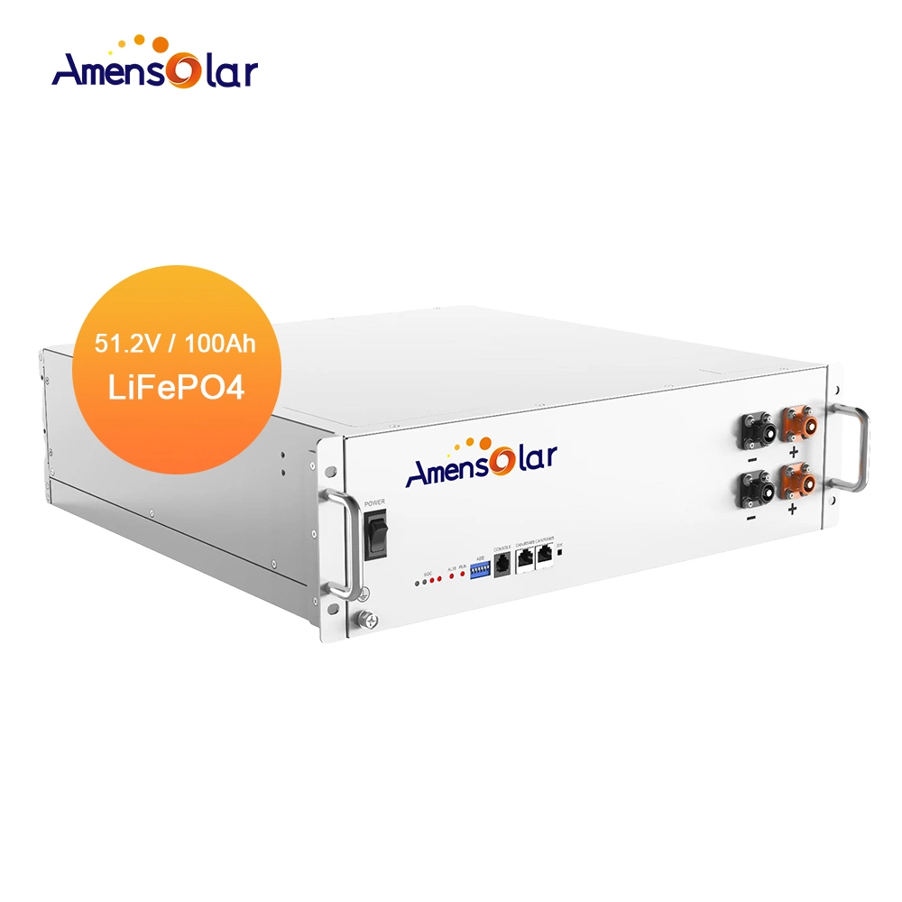 Amensolar Am5120 3u 51.2V 100ah Household Rack Structure 5kwh Solar Ess Solar Power Battery Storage