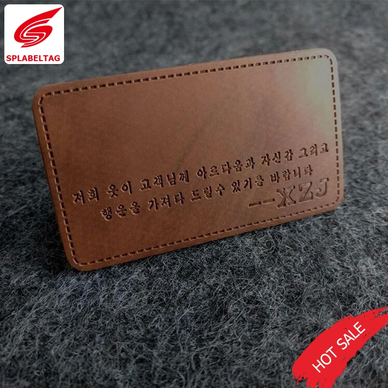 Newly Fake Leather Tag and Leather Jeans Labels