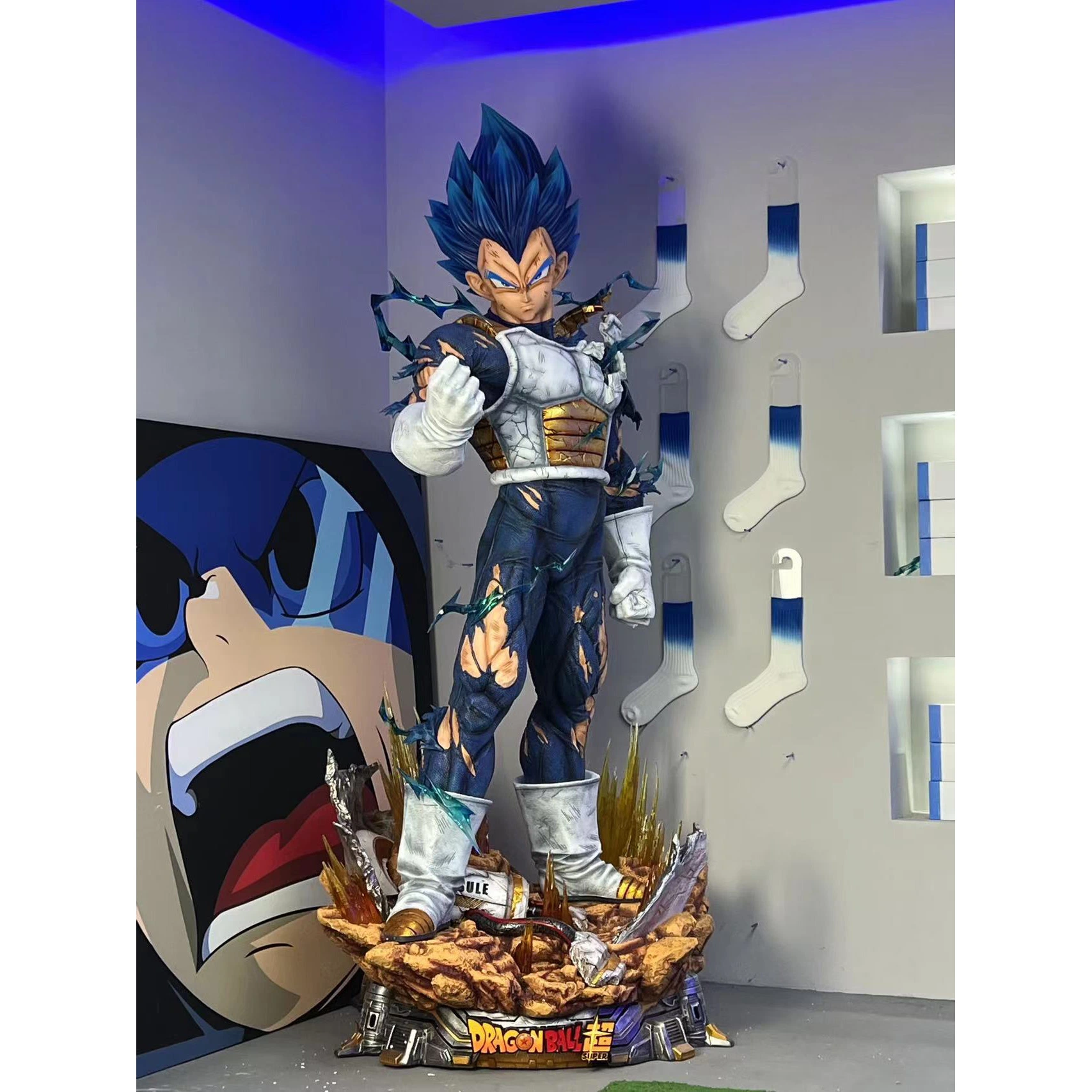 Custom japonés de Dragon Ball Z de resina de las figuras de acción especial de la figura de Anime de Dragon Ball Z Goku Super Héroe de la Estatua de modelo para la venta