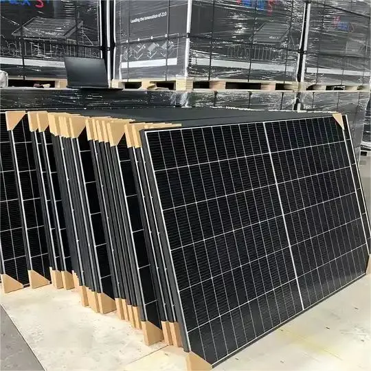 Trina Vertex S Tsm Neg9r. 28 Panneaux Solaires 420W 430W 435W 440W 445W 450W Module PV en Verre Double de Type N Cadre Noir Panneau Solaire Mono