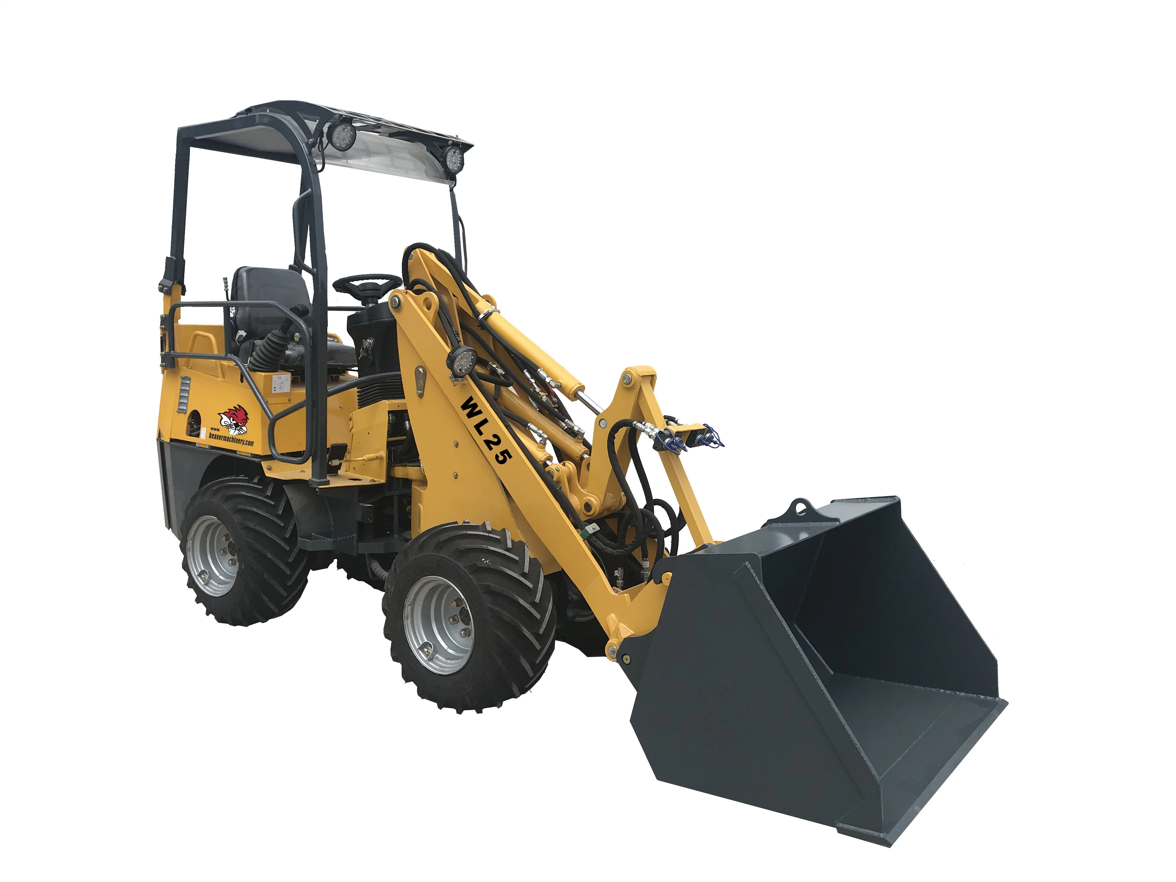 مجرفة تحميل أمامية صغيرة 25HP Wheel Loader Price Radlader