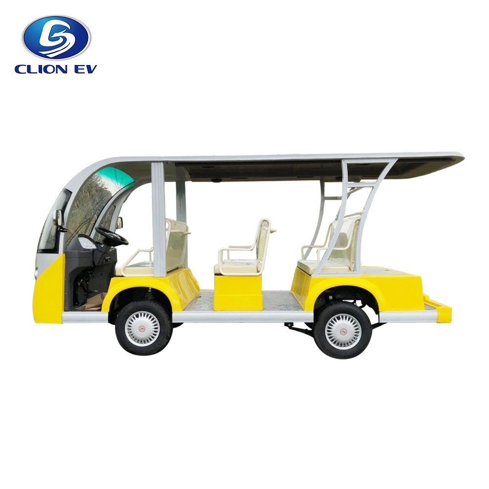 Tourist Electric Golf Course Cart 8 Passenger Minibus Sightseeing Car