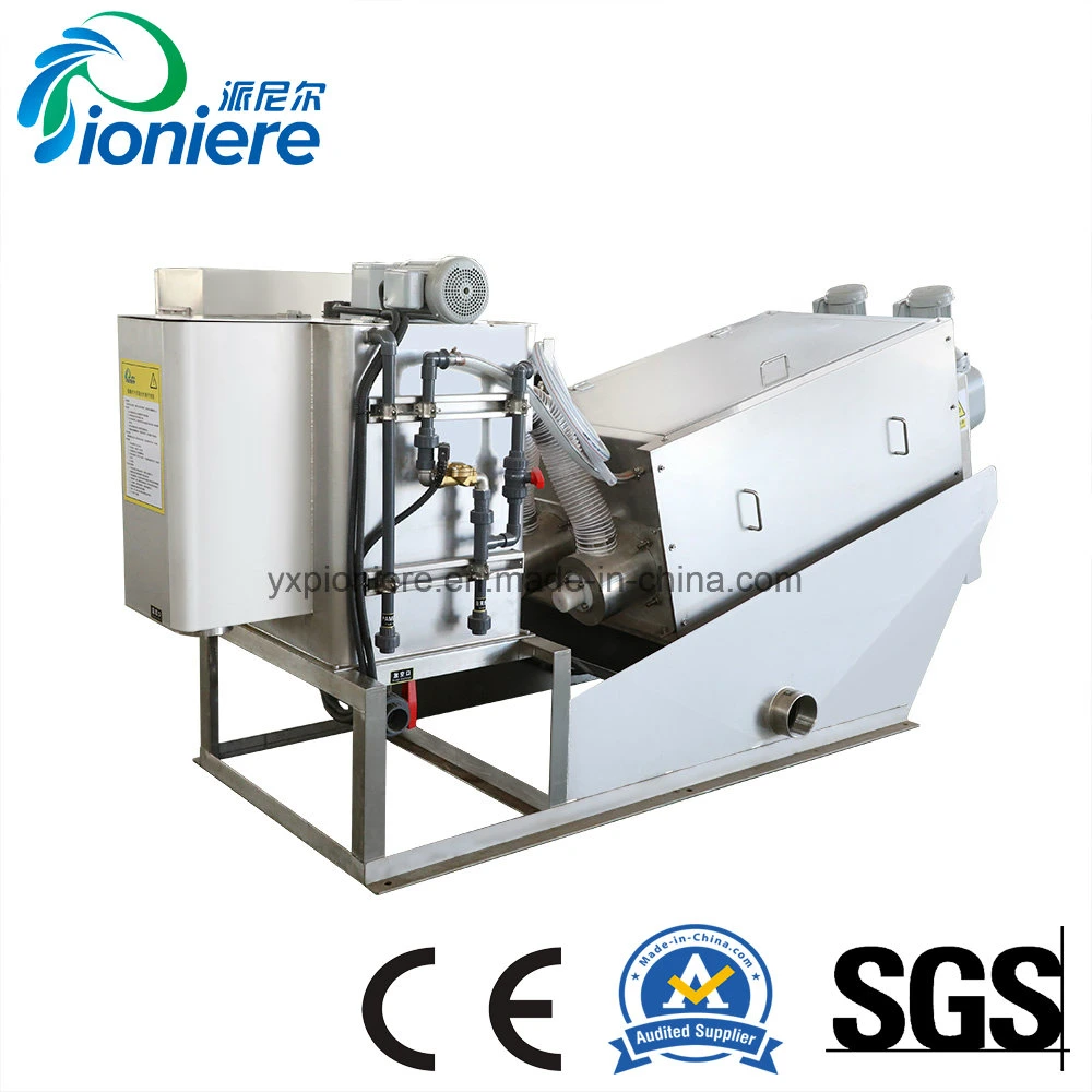 Screw Press Filter Sludge Dewatering Filter Press for Direct Treating Thin Metal Wastewater