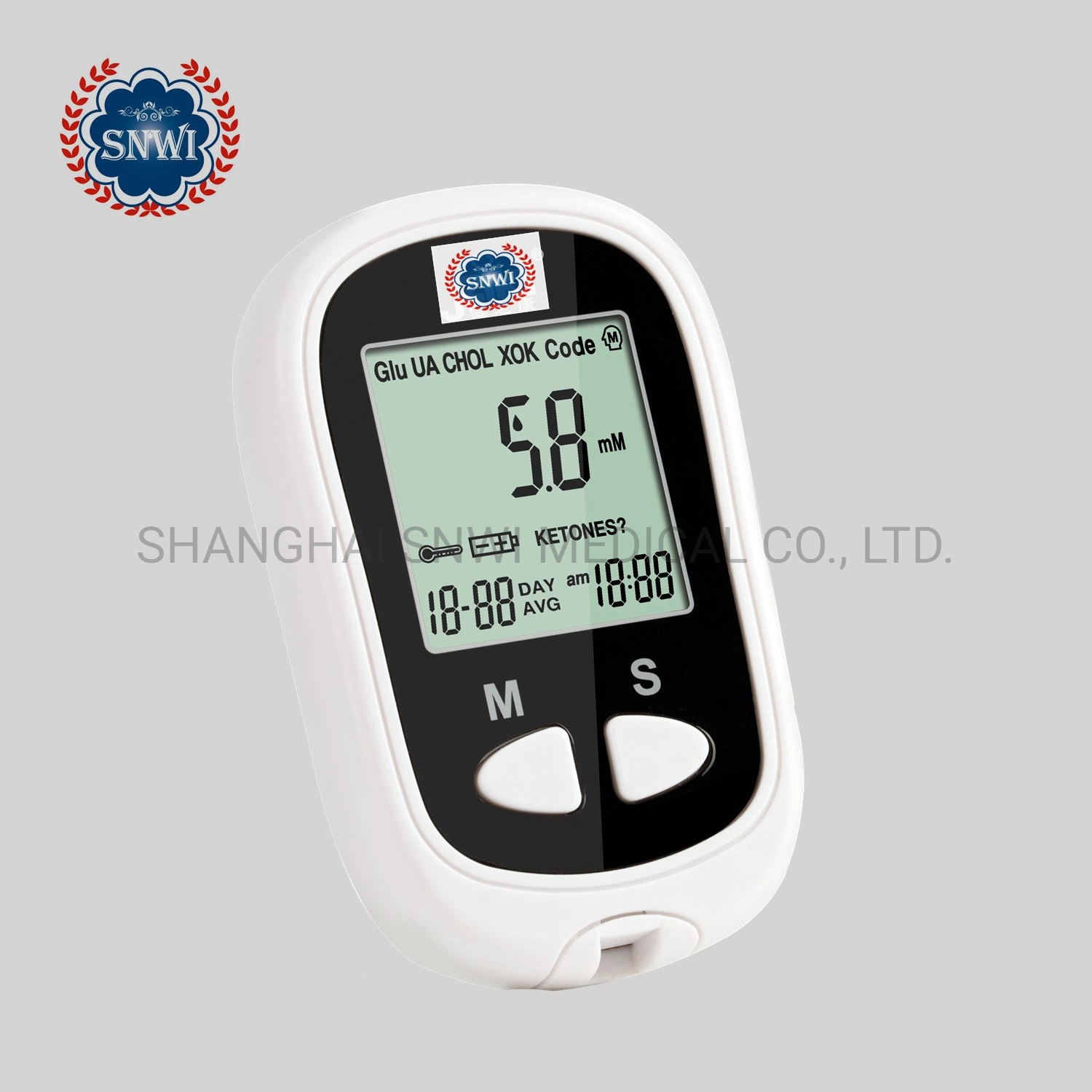 Intelligent Bar Code Free HD Large Screen Blood Glucose Meter