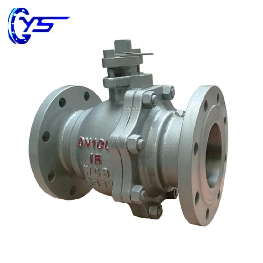 Carbon Steel Wcb 2PCS Air Opration Flange End Ball Valve