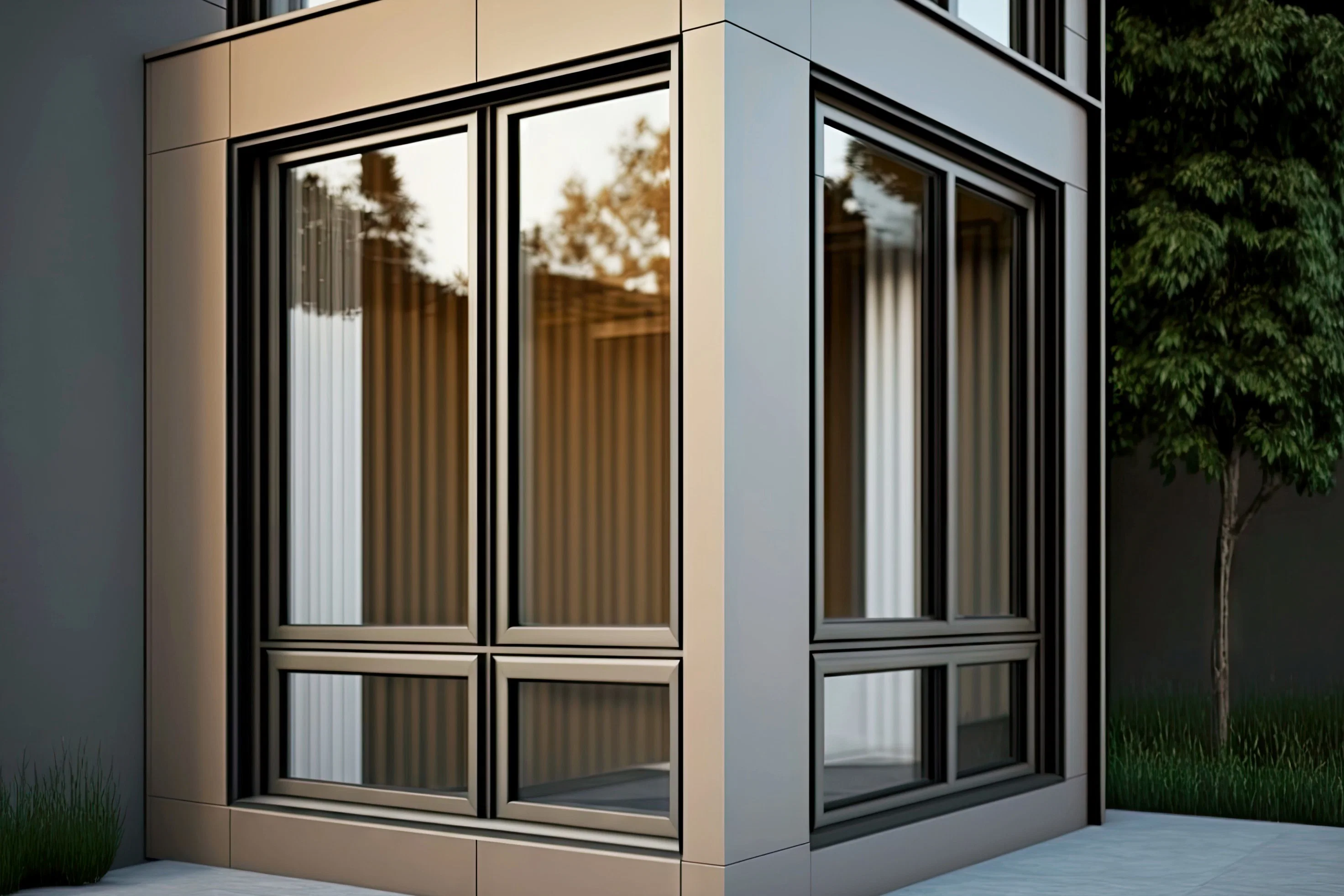 Sixinalu Nylon Extrusionsprofile Aluminium Thermal Break Casement Fenster