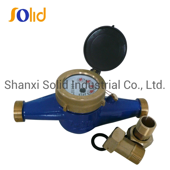 ISO 4064 Class B 15mm-50mm Multi Jet Dry Type Smart Brass Cold Water Meter