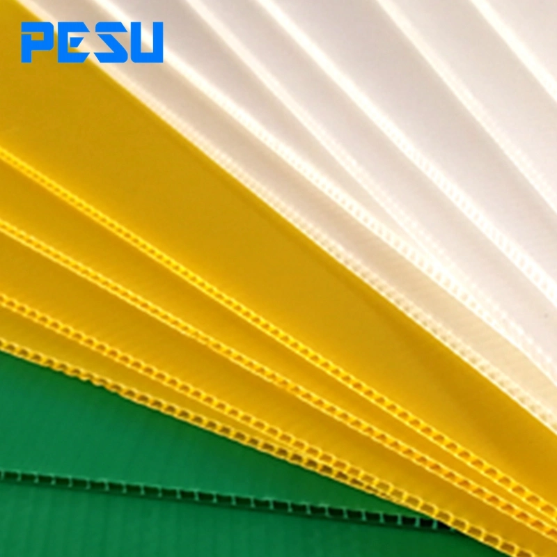 White Plastic Sheeting PP Corrugted Twin Wall Polypropylene Sheet