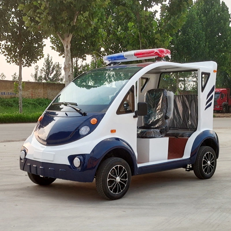 5-Seat Open-Sided Electric Patrol Vehicle 3.5/4/5kw Motor 5kw 72V 150ah with 9 Lead-Acid Batteries Beach Patrol Car