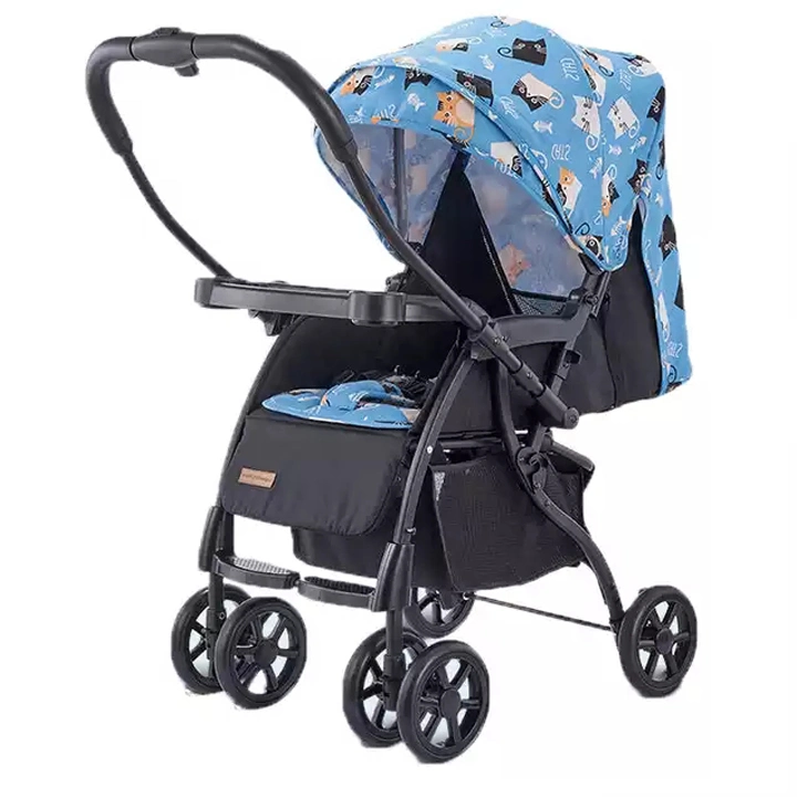 Children&prime; S Trolley with Sunshade with Various Colors and Patterns Adjustable Stroller