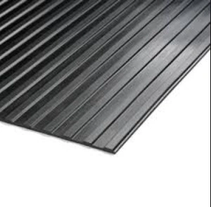 High Quality Broad Wide Ribbed Anti-Slip Rubber Sheet, Rubber Matting