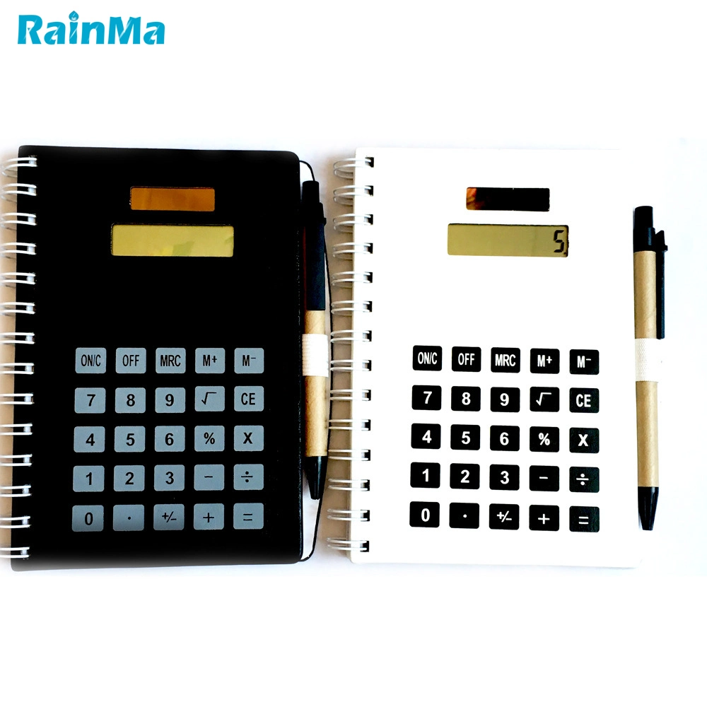 Notebook Calculator with Diary and 8 Digit Solar Power Students Calculator