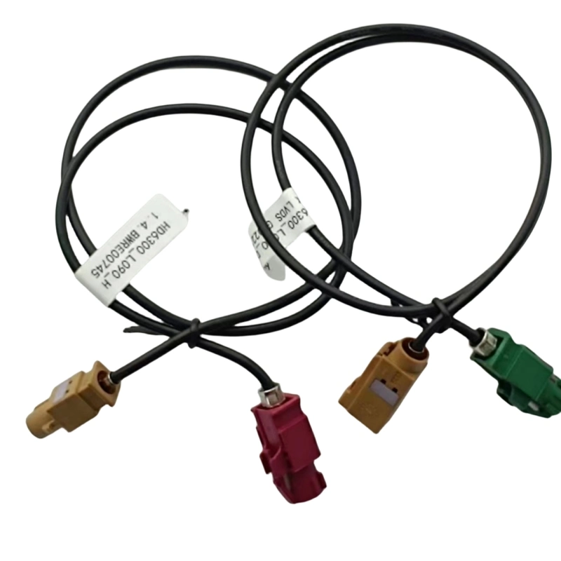 Lvds Hsd 4 pin Cable Fakra impermeable para la transmisión del automóvil y el proceso de señal