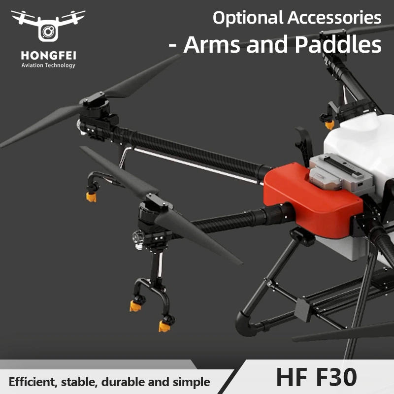 F30 Fibra de carbono de alta resistencia plegable Agricultura Drone Marco 30L Bastidor Drone multiuso estable de gran capacidad