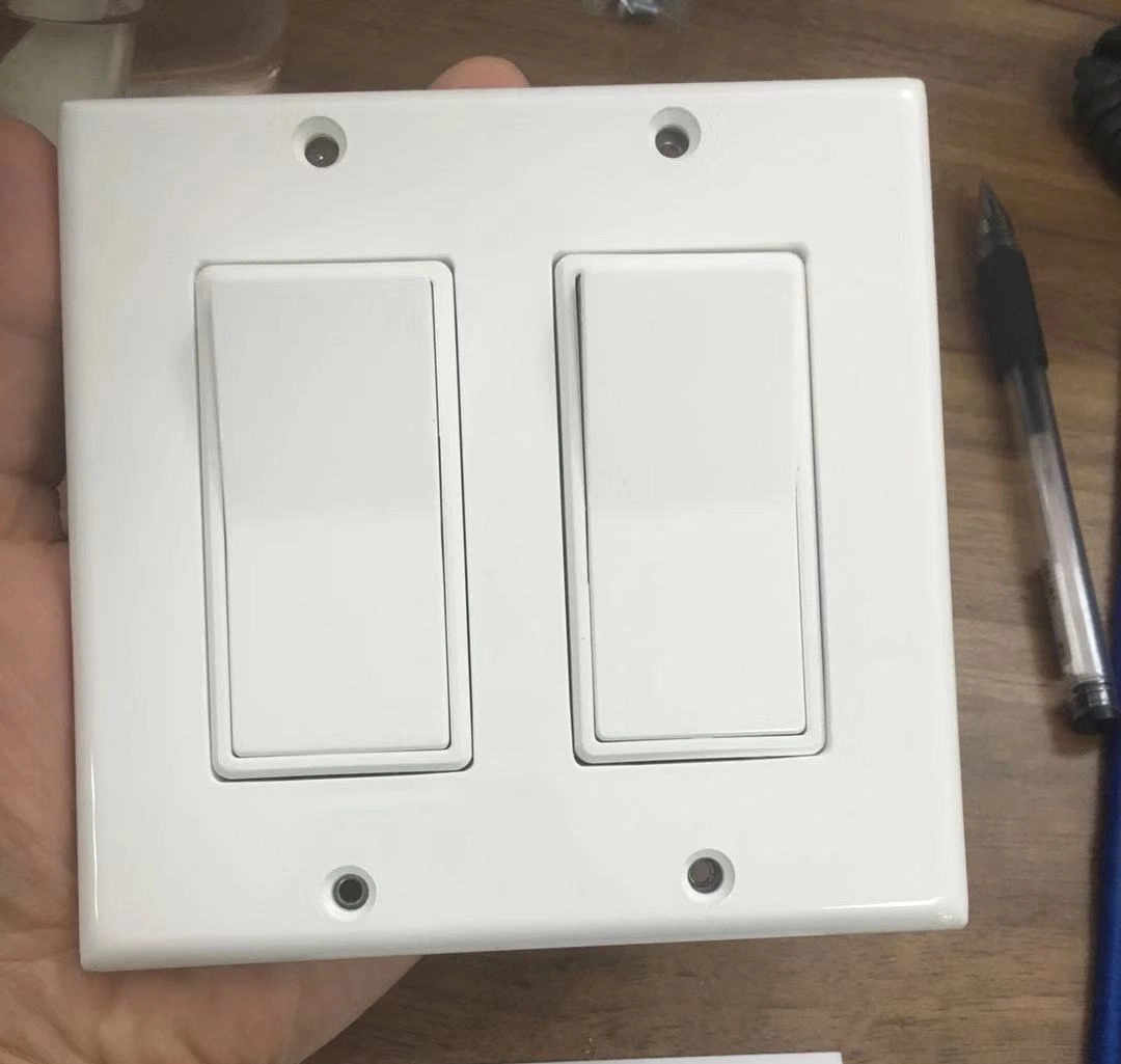 High quality/High cost performance American 2 Gang Screw Plastic Wall Plate Decorator for Gfcis/USB Charge Devices and Switches, UL Approved