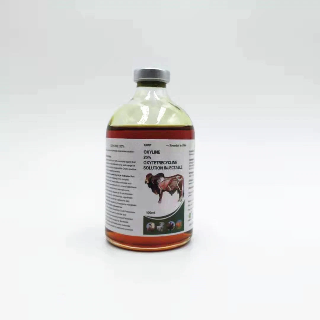 Médecine vétérinaire Shandong Unovet 100ml oxytétracycline injection Pig usage médecine