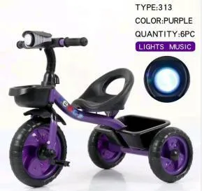 Belle petite trois roues Trike Tricyclewith Chine bébé bon marché pour les enfants de lumière Bt-12