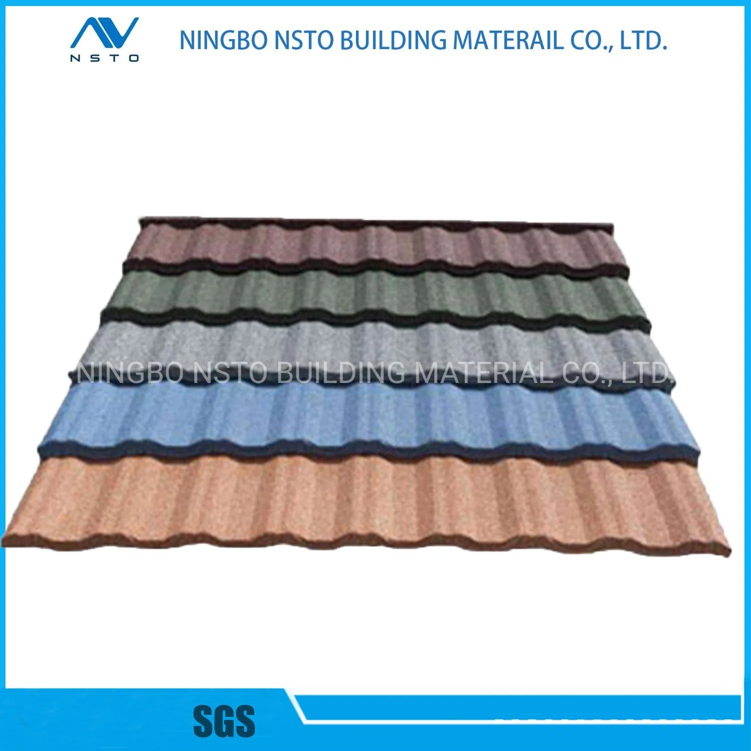 Roman Roofing Tile Stone Coated Aluminium Metal Roof Tile