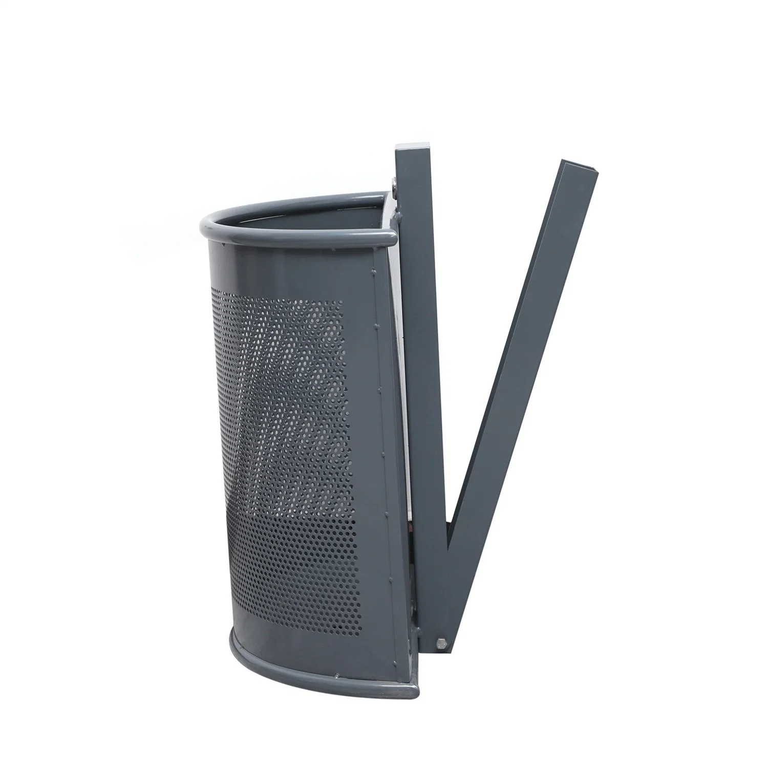 Urban Furniture Can Trash Bin Commercial Garbage Bin Outdoor Trash Receptacle Urban Dustbin